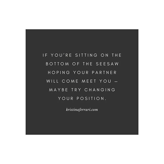 Remember those days sitting on the seesaw in the playground?&nbsp;&nbsp;I do.&nbsp;&nbsp;And I recall being petrified when I was the one at the top.&nbsp;&nbsp;At the time, and until I actually sat with that memory, I assumed I had a fear of heights.