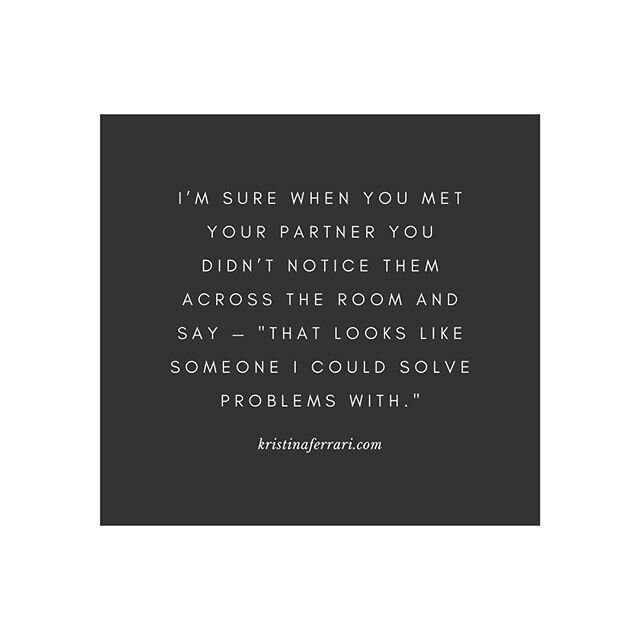 Welcome to real life folks.

What attracts us to people initially usually has little to do with the factors that make conflict resolution possible&hellip;let alone productive and connective.

Nobody teaches how to do conflict well.&nbsp;&nbsp;It&rsqu