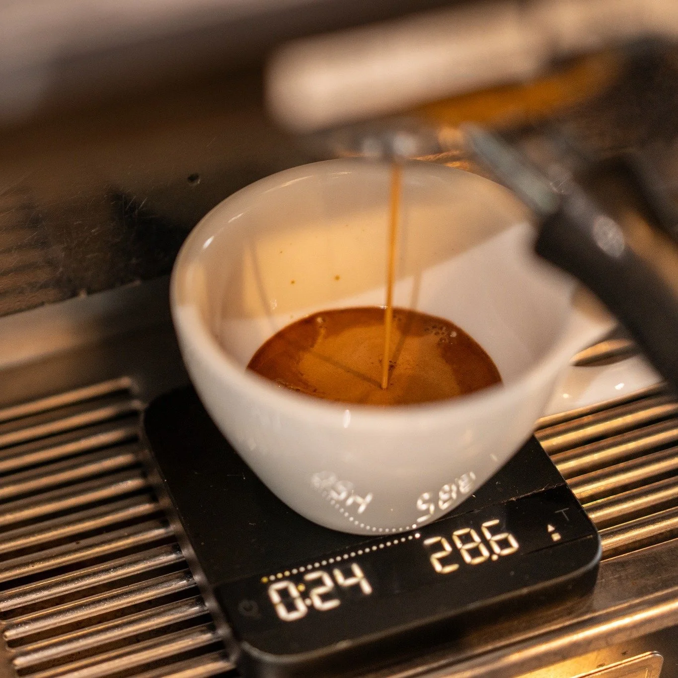 Before the doors open each morning, our baristas are tasting espresso - fine-tuning grind size, dose, and yield until it&rsquo;s balanced just right. It&rsquo;s part science, part art, and totally worth it.

We&rsquo;re currently serving a Costa Rica