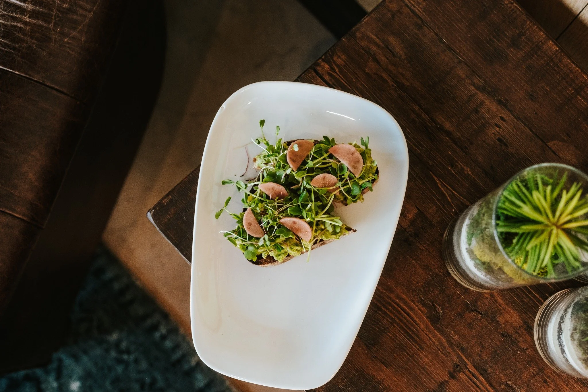 Our spring and summer seasonal food menu is back! The Avocado 1.0, Prosciutto Avocado, and Over The Top are here for the season and they are as fresh and flavorful as ever.

Avocado 1.0 - toasted sourdough, butter, avocado, red pepper flakes, microgr