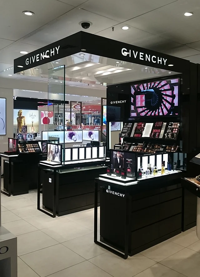 branded counter . House Of Fraser Victoria . London