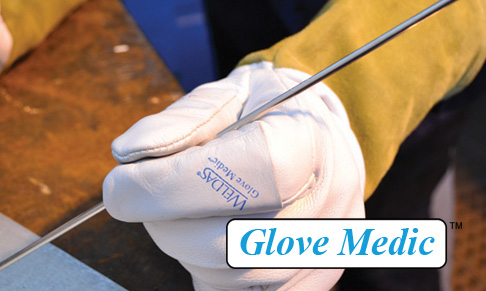 Welding gloves repaired