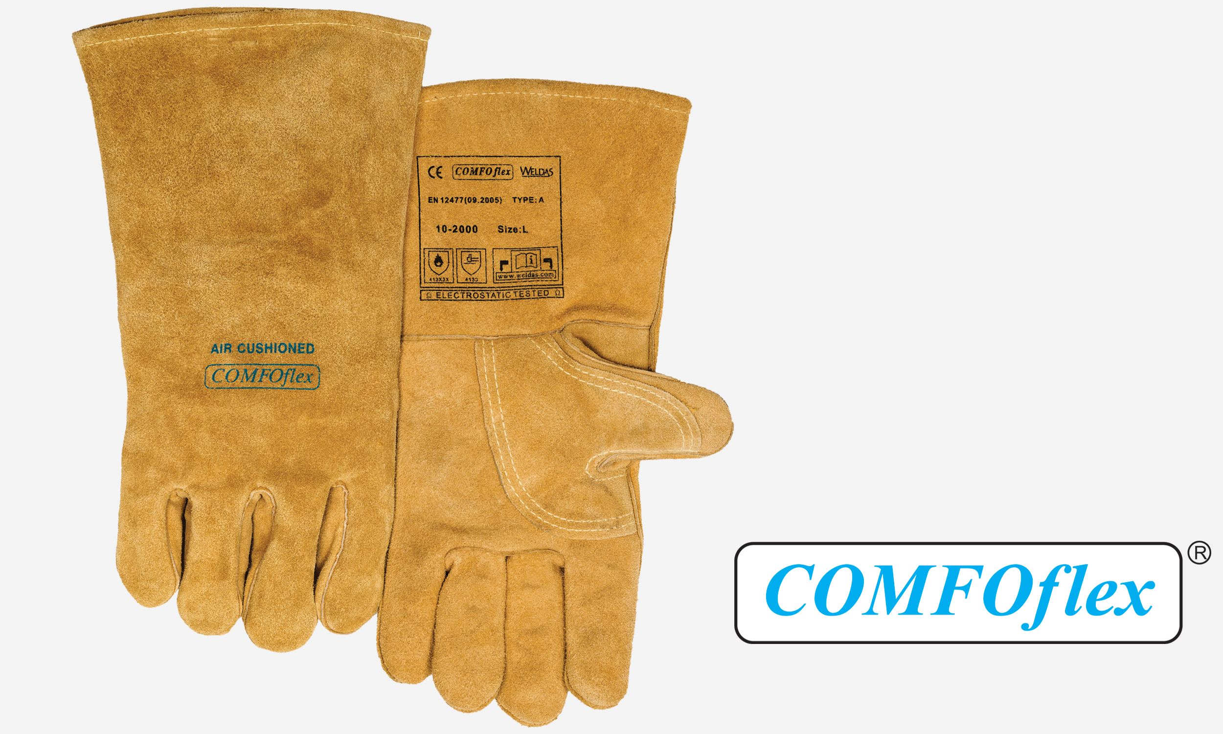 L 10-2755 L Handschutz MAG Hands Weldas MIG/MAG Handschuh COMFOflex® 10-2755 Gr 