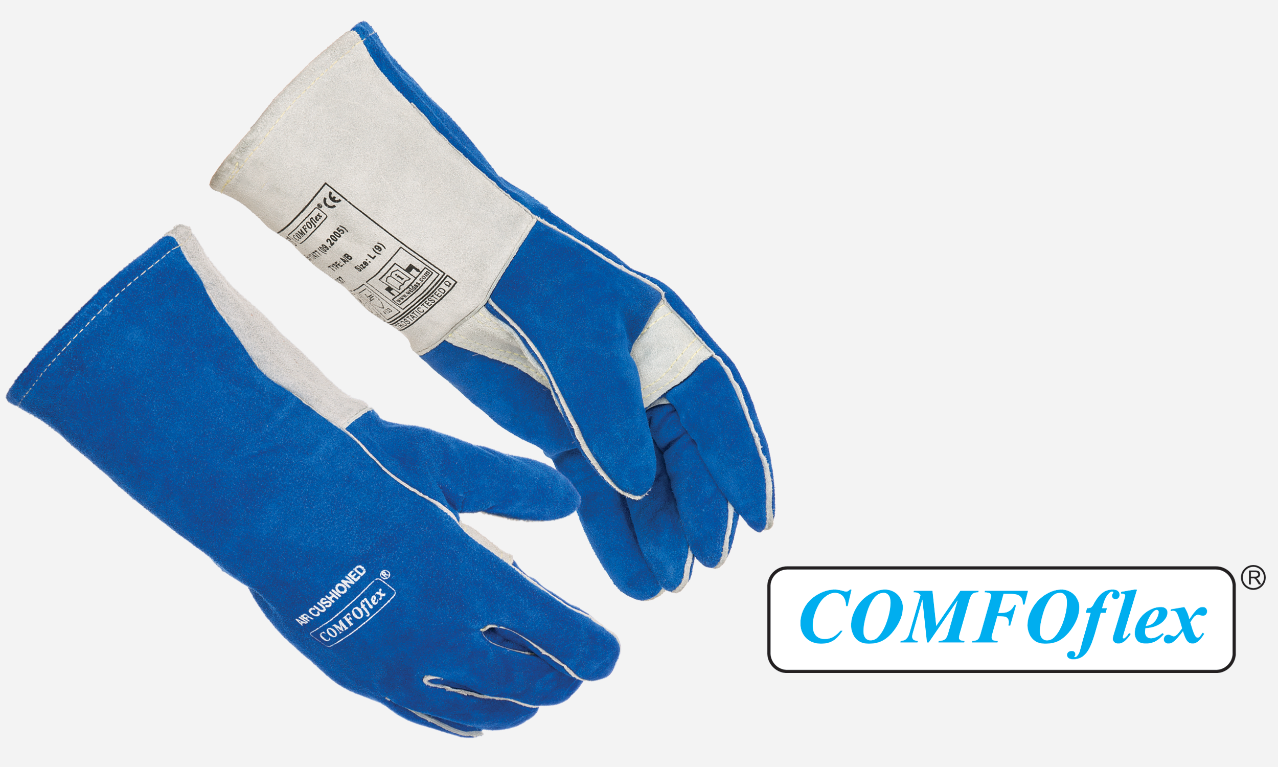 Premium Stick Welding Glove Blue 