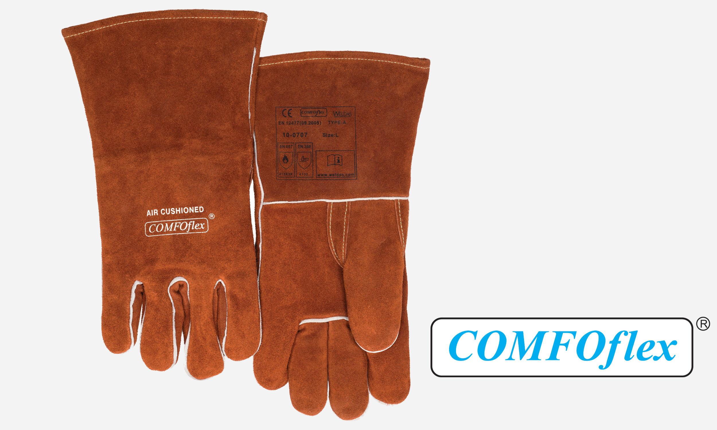 Premium Stick Welding Glove Brown 