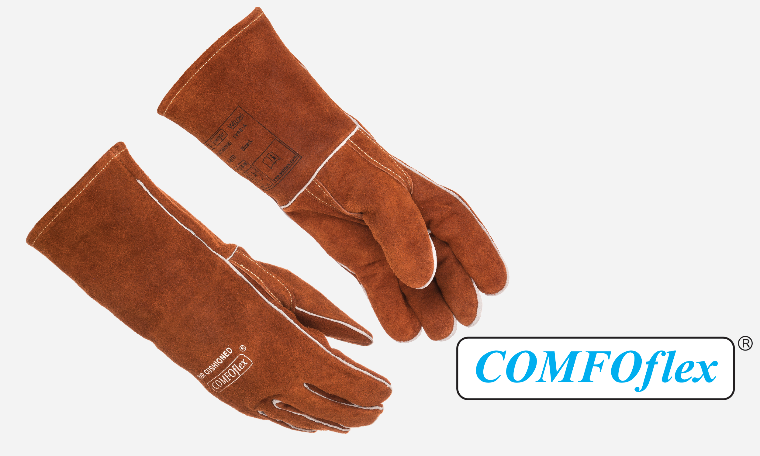 Premium Stick Welding Glove Brown 