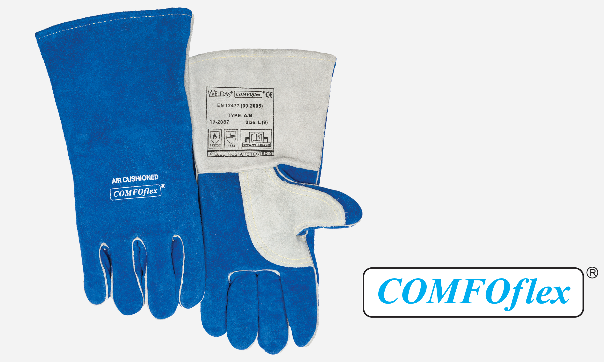 Premium Stick Welding Glove Blue