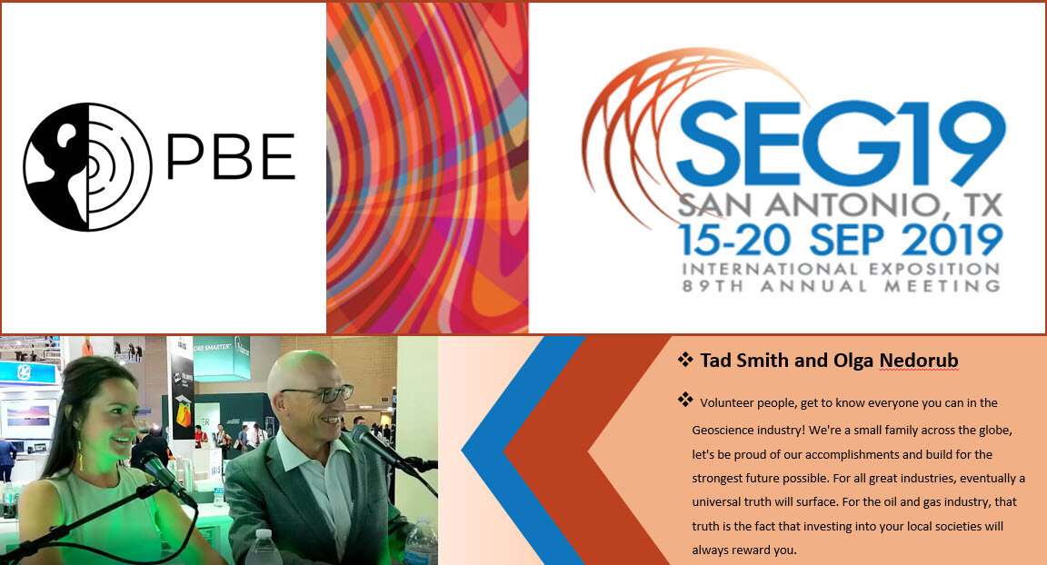 Episode 31: SEG 2019 SERIES with Tad Smith and Olga Nedorub