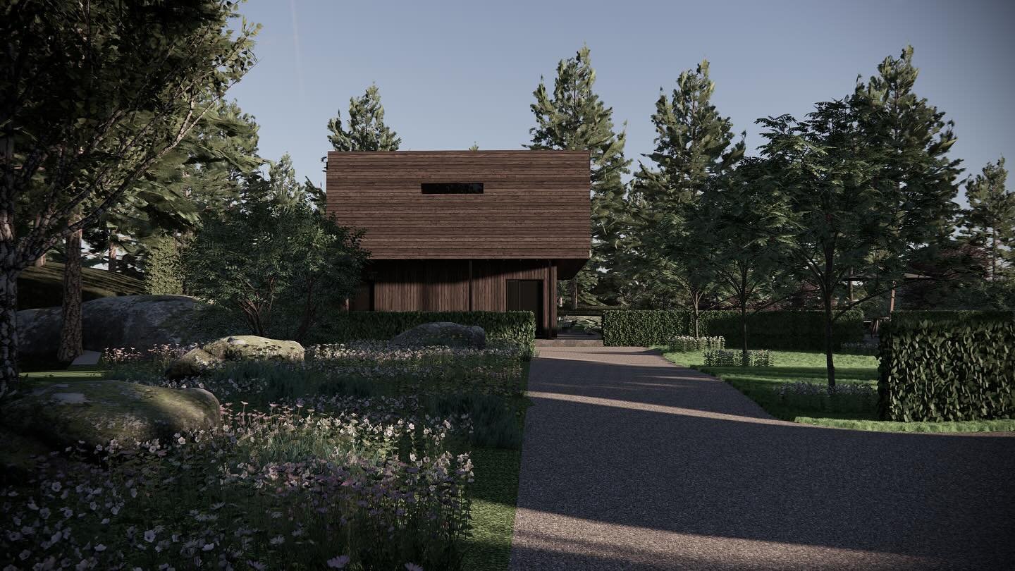 Sneakpeak fr&aring;n dagens kundpresentation.🤎 Hus ritat av @modernatrahus #tr&auml;dg&aring;rdsinspiration #tr&auml;dg&aring;rdsdesign #tr&auml;dg&aring;rdsarkitekt #&auml;ng #biologiskm&aring;ngfald