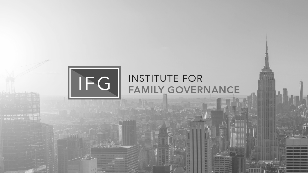 Guillermo Salazar participó en la conferencia anual del Institute for Family Governance y compartió su perspectiva sobre el desarrollo de la autoridad en la familia empresaria
