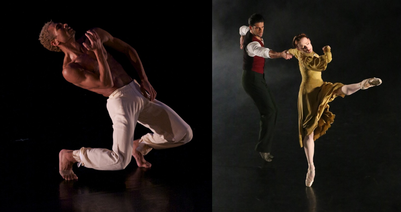 Left to right: Ari Mayzick, Martha Graham Dance Company Soloist performing at Kaatsbaan; Gillian Murphy, ABT Principal Dancer and member of Kaatsbaan Advisory Board in production of Rick Burn’s documentary on American Ballet Theatre’s 75th Anniversary – filmed at Kaatsbaan.