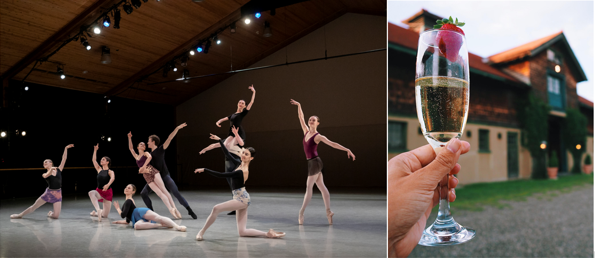Pro-Studio/Stella Abrera® & AfterGlow Soirée. Photo credit: (L) Erin Baiano; (R) Erika Rose