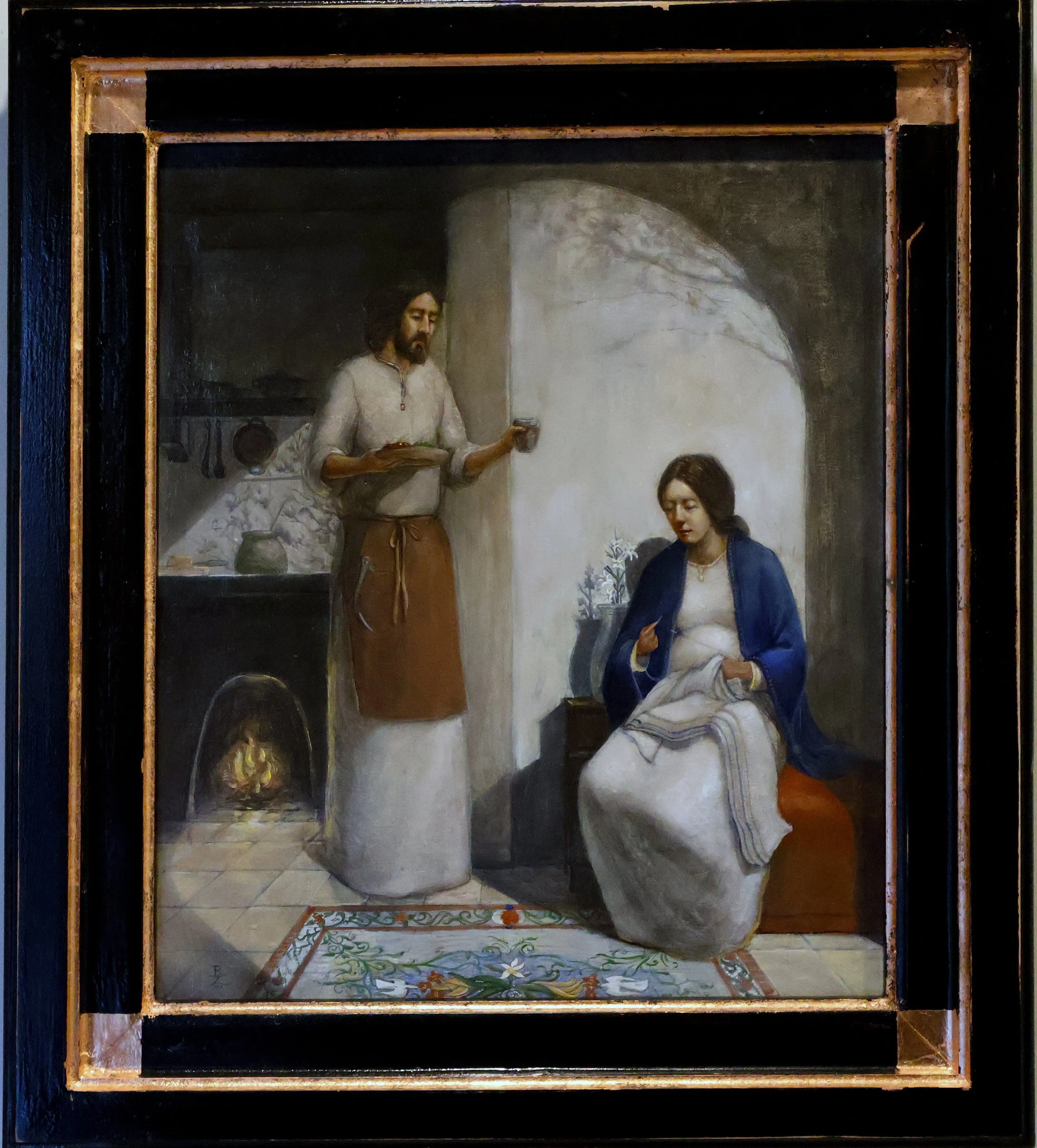 Joseph Tends to Mary.jpg