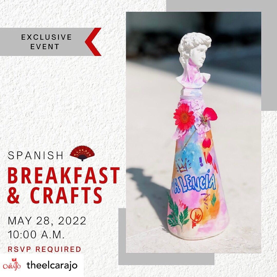 Posted @withregram &bull; @theelcarajo 🇪🇸 OLE! Join us for our FIRST-EVER Spanish Breakfast and Crafts event! Register via the link in our bio! 

About:
Las Fallas Festival in Valencia, Spain is an incredible tradition involving giant colorful scul