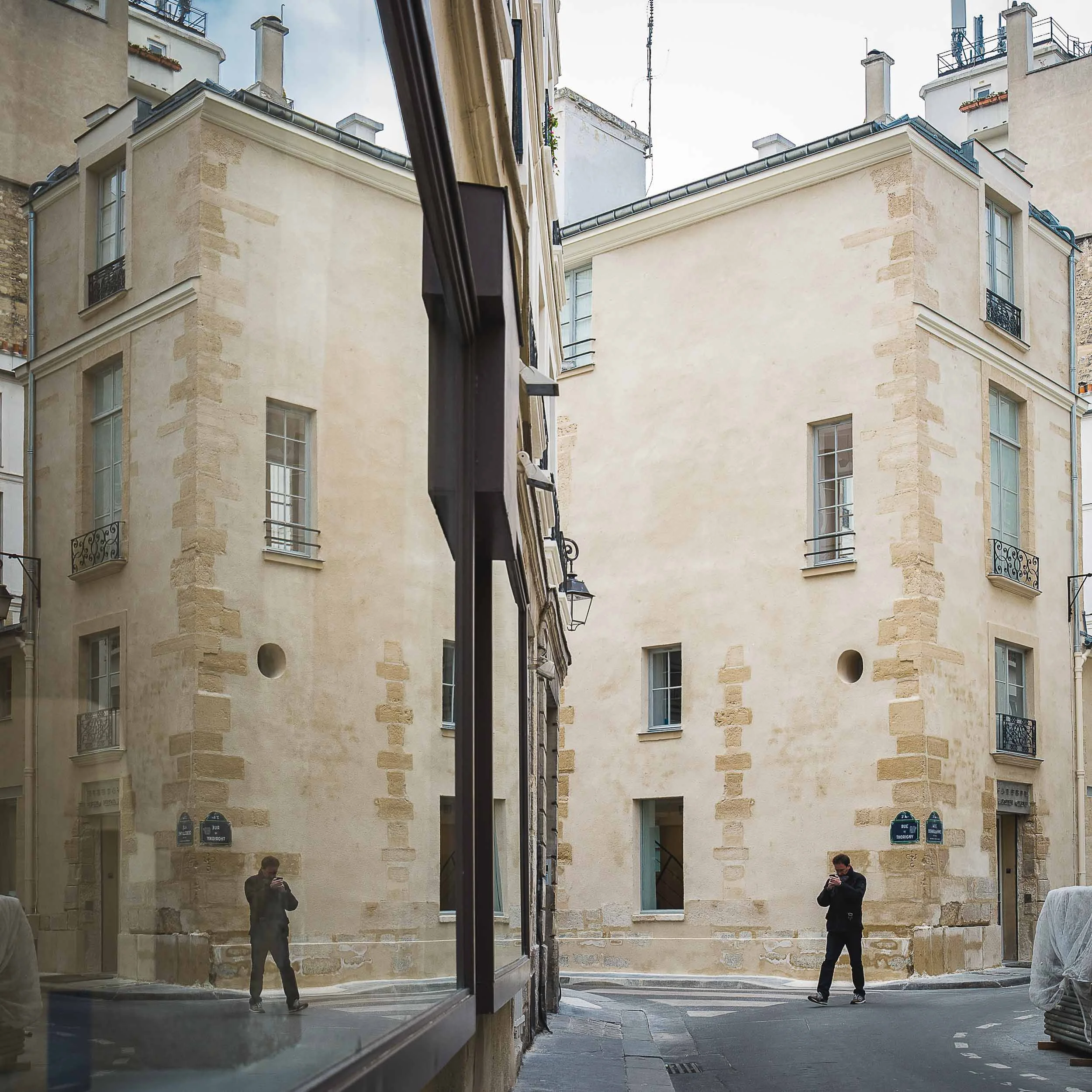 reflection of a walking man.jpg