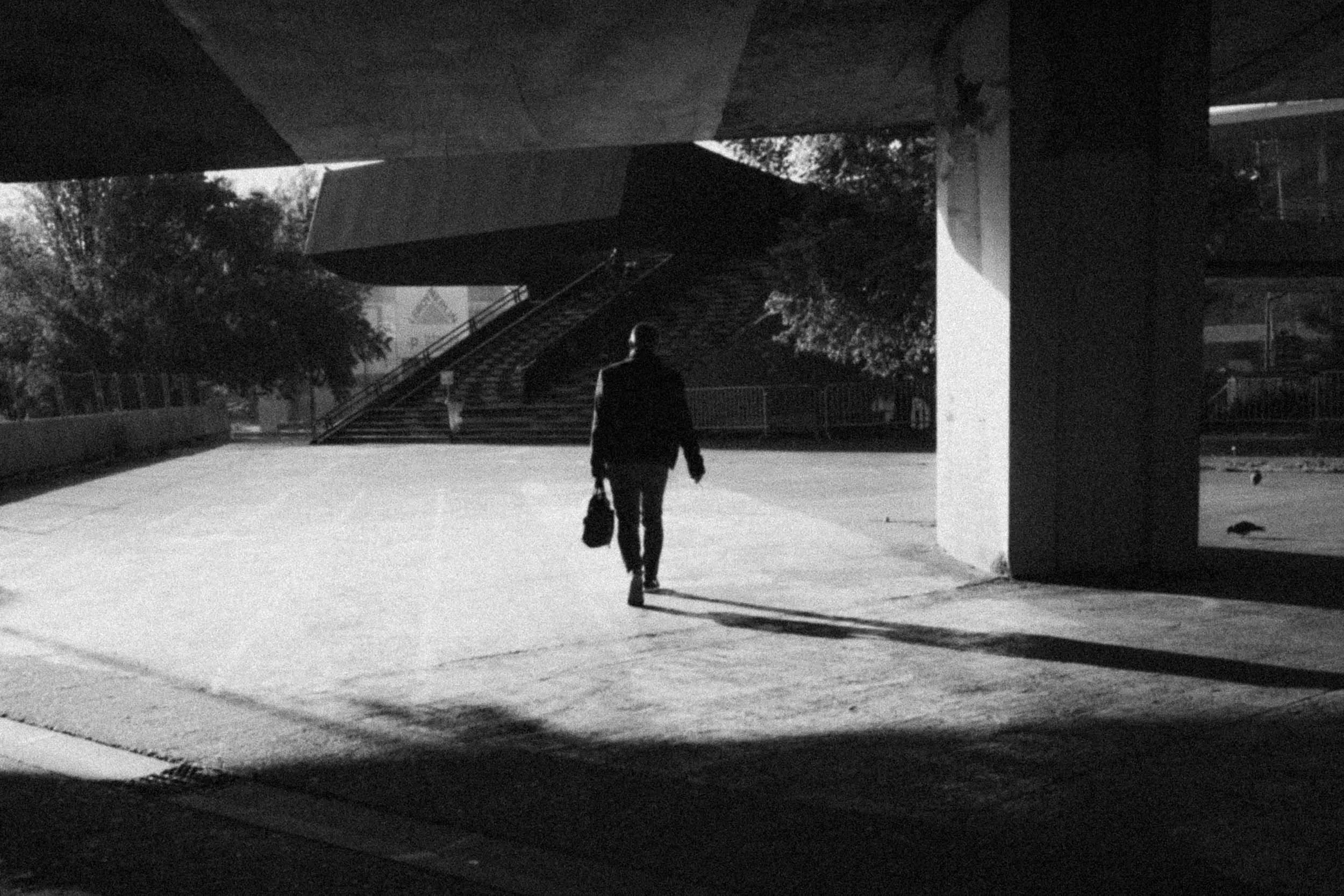 April in black and white
