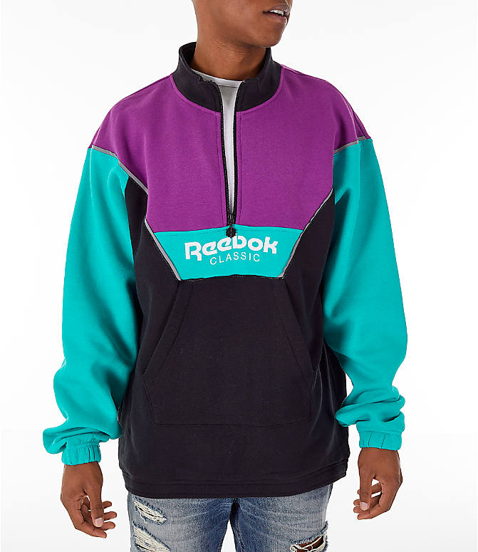 reebok classic half zip