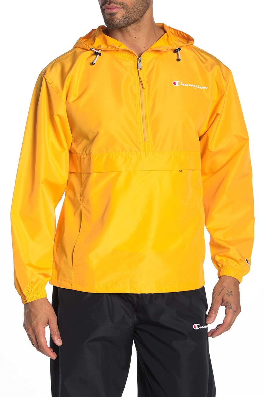 champion yellow windbreaker