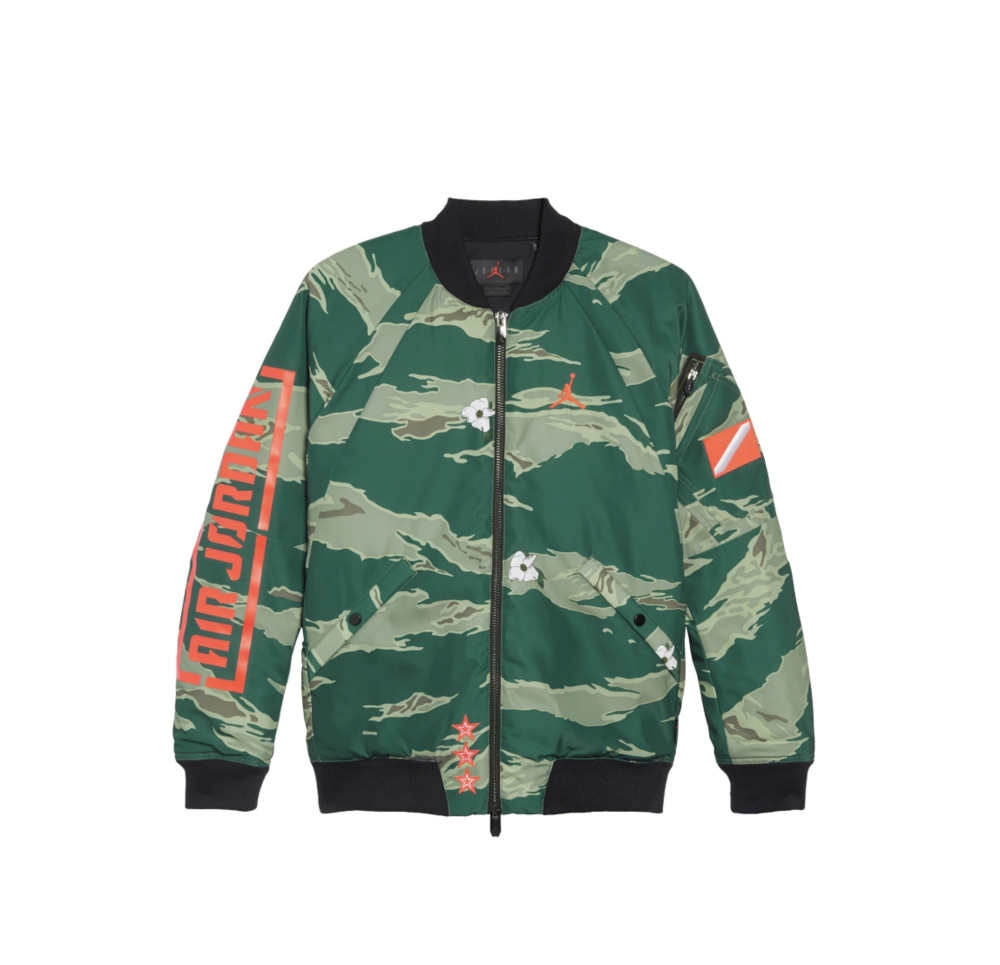Hate wave Thanksgiving 60% OFF the Air Jordan City of Flight Bomber Jacket in Camo — Menswear Deals