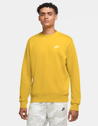 Nearly 40% OFF Nike Sportswear Club French Terry Crewneck â Menswear Deals