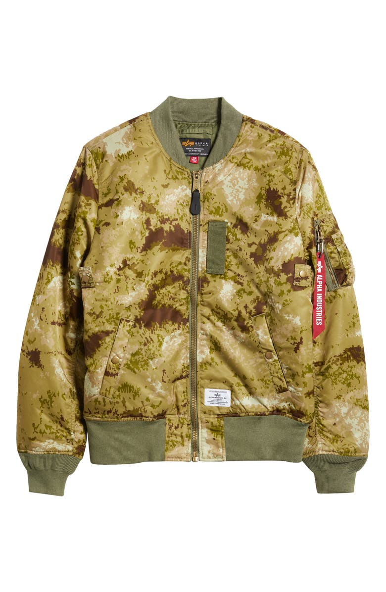 75% OFF the Alpha Industries MA-1 Mod Flight Jacket in Blur Camo 