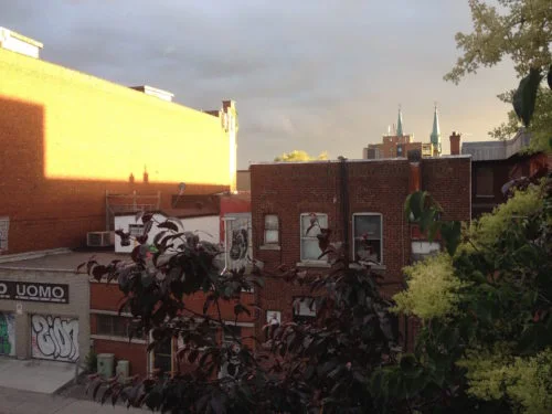 View from Chantal's Montreal studio
