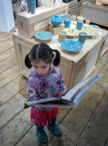 Sophie checking out Issue #4