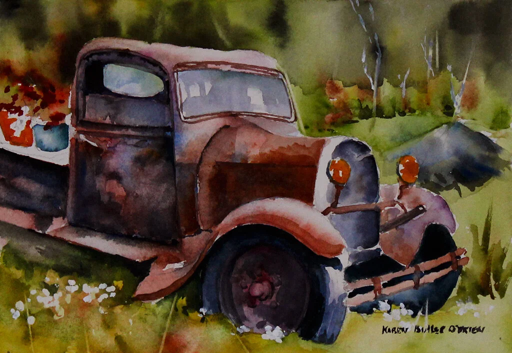 New Brunswick-based artist Karen Butler O’Brien’s painting titled “Weathered Ride” sold during Isolation 2020 . (Submitted by Cindy Scott)