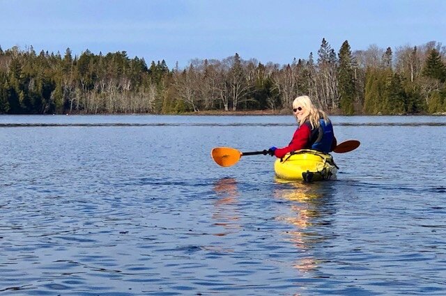 New Brunswick-based photographer Liane Thibodeau kayaks in the Sea Dog Cove. (Submitted by Cindy Scott)