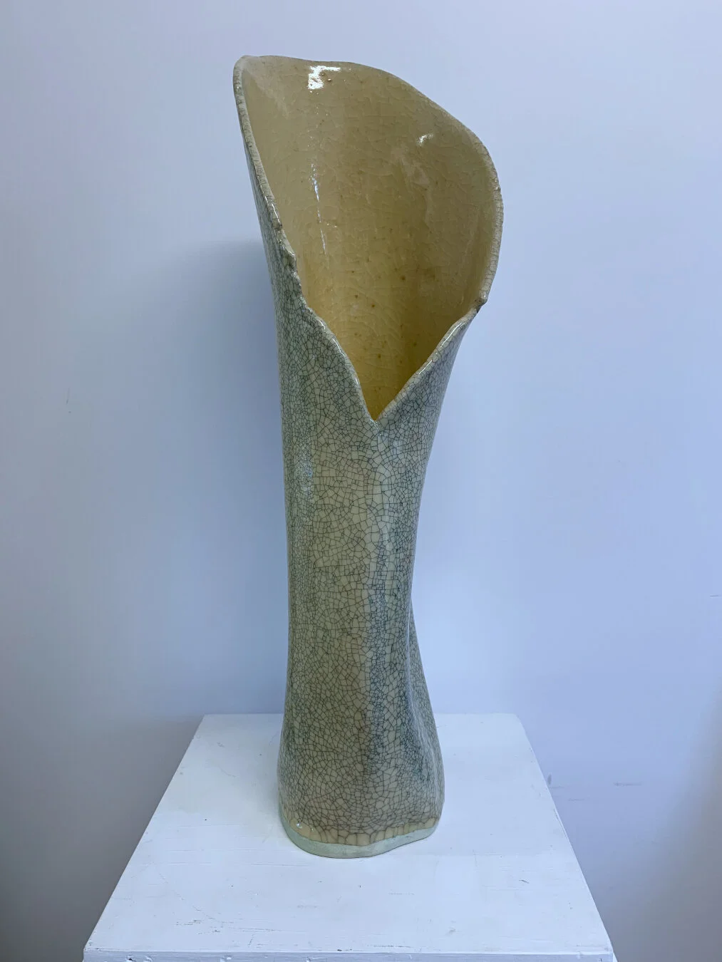  One of the finished pieces from  5 Crackling Vases.  