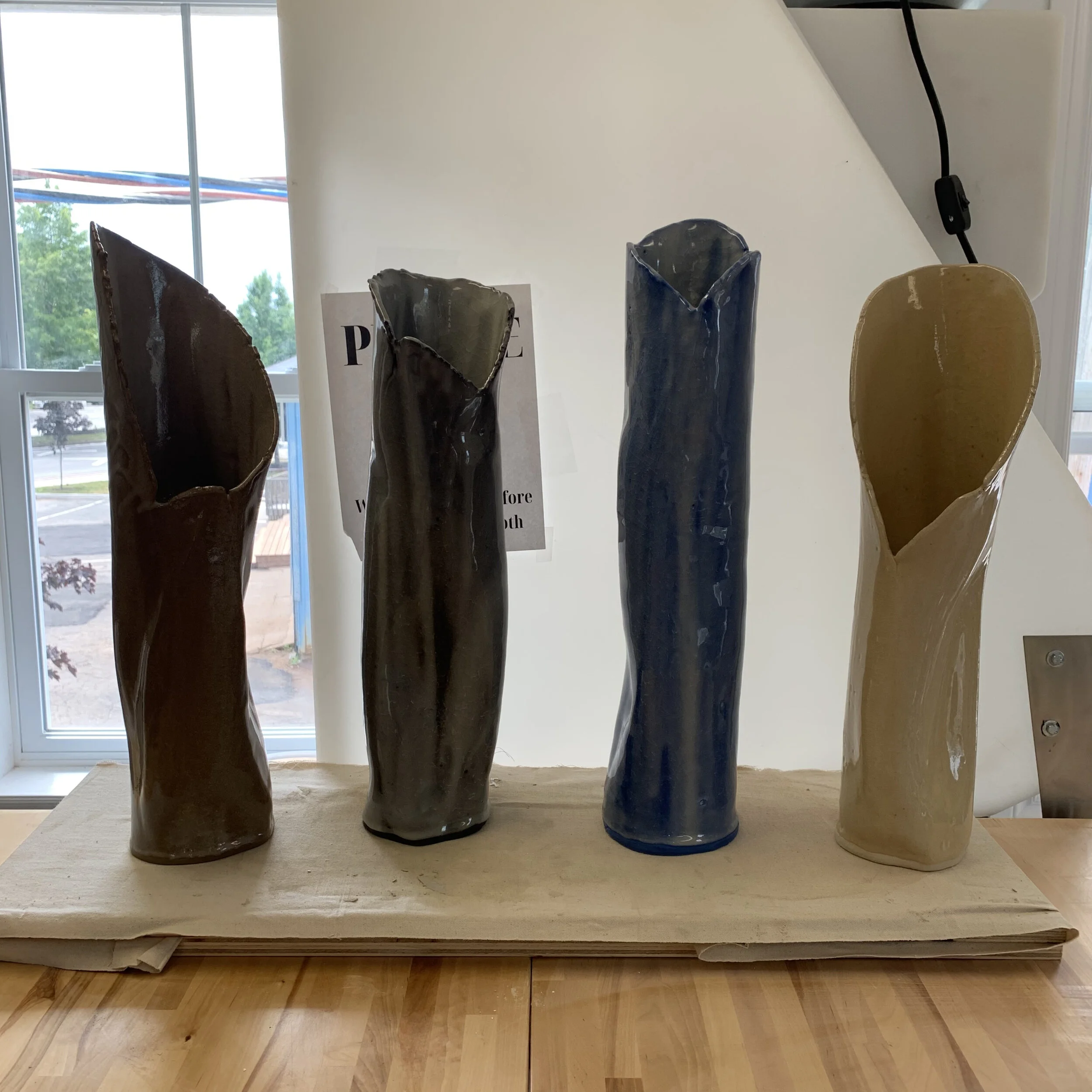 5 Crackling Vases by Matt Cripps.