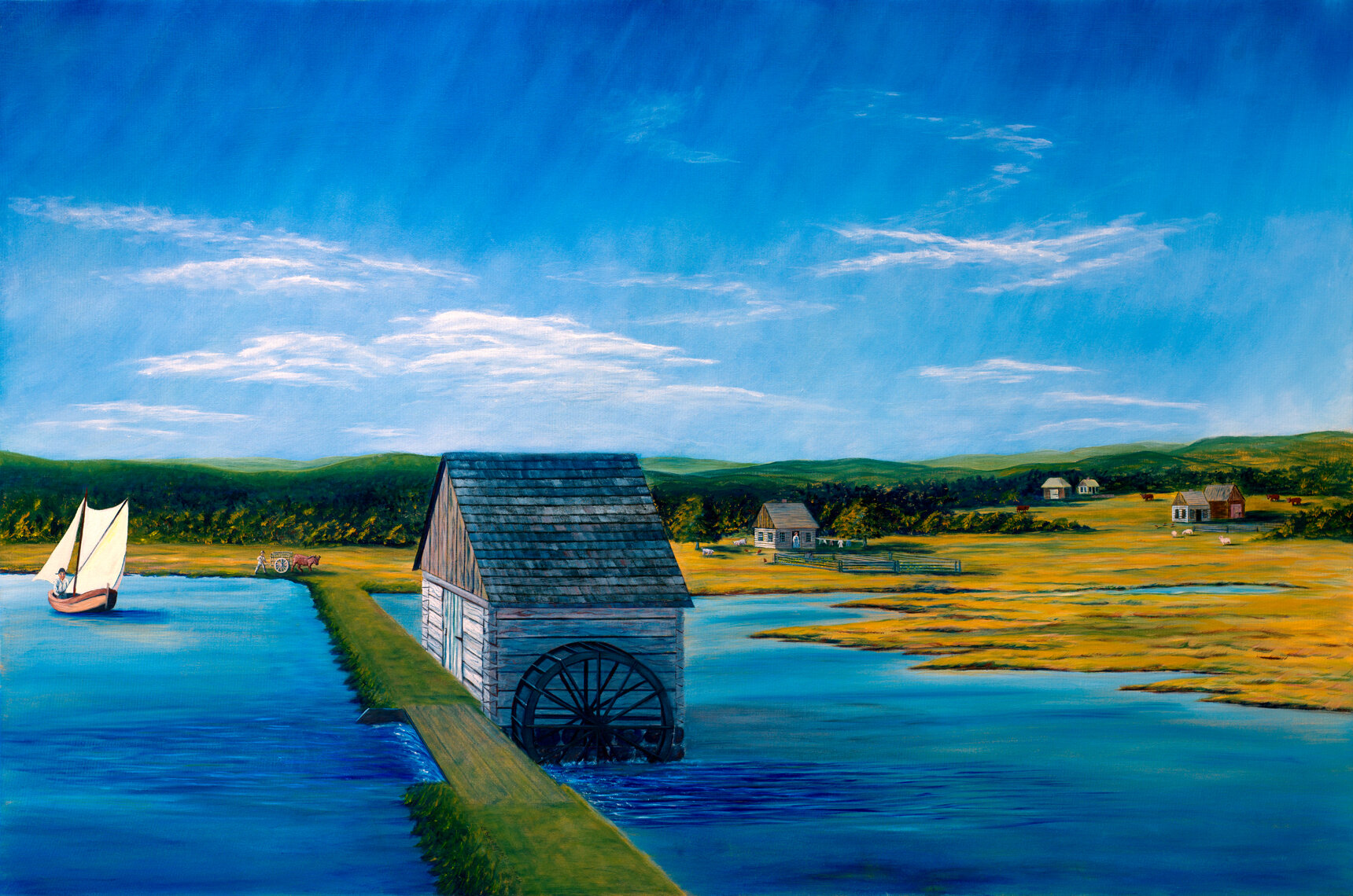 “Moulin à grain” by Georgette Bourgeois, Photo by Denis Duquette