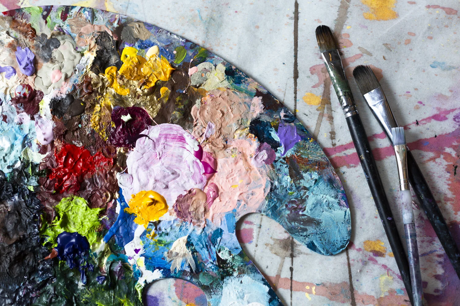 Penny Heather ’s palette - Photo by Hailley Fayle