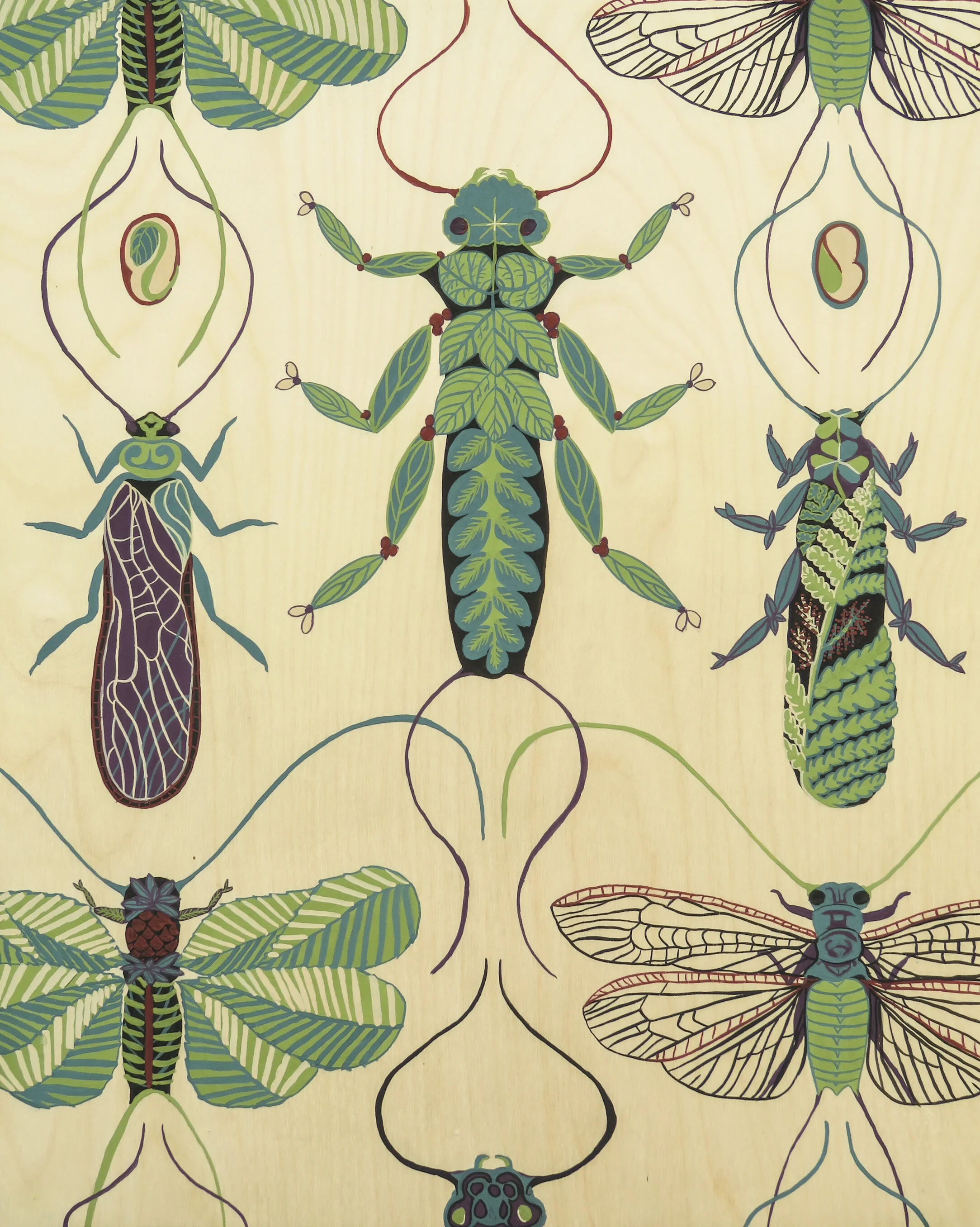 Allison Green | Gouache on Birch Panel