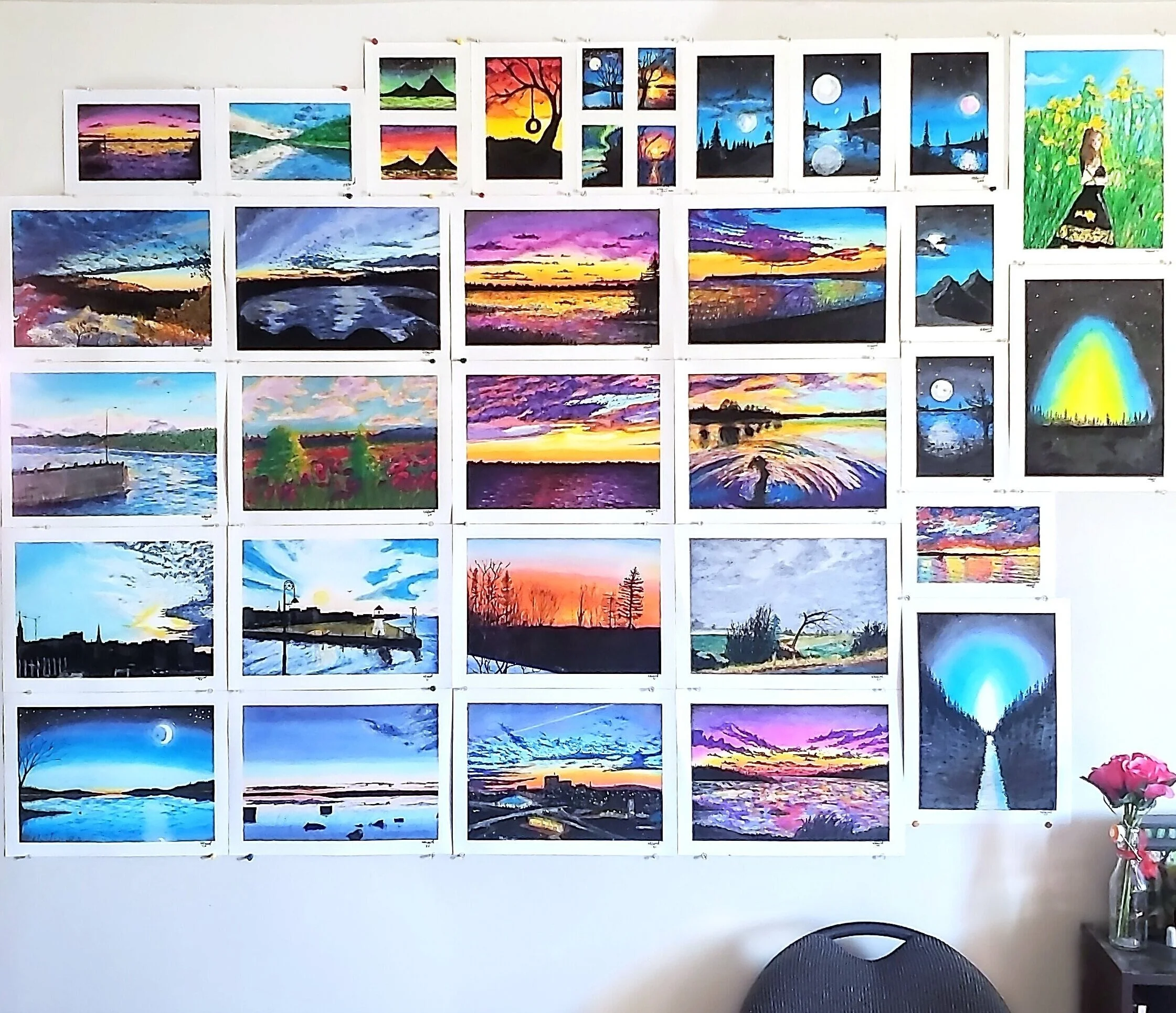 Vibrant art studio inspiration