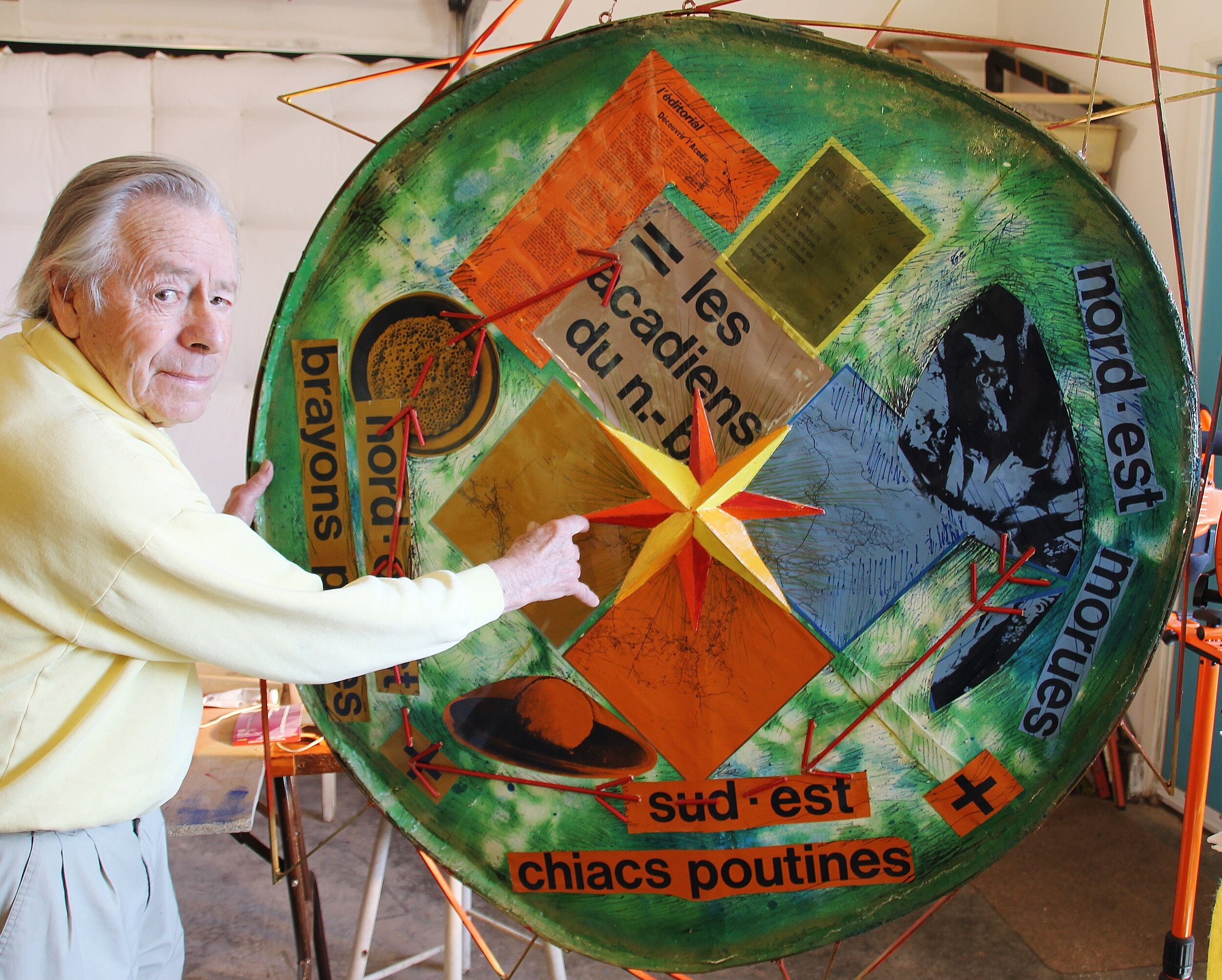  Figure 2.1 | Claude Roussel with  Element of Identity of Acadians in New Brunswick , 2014 