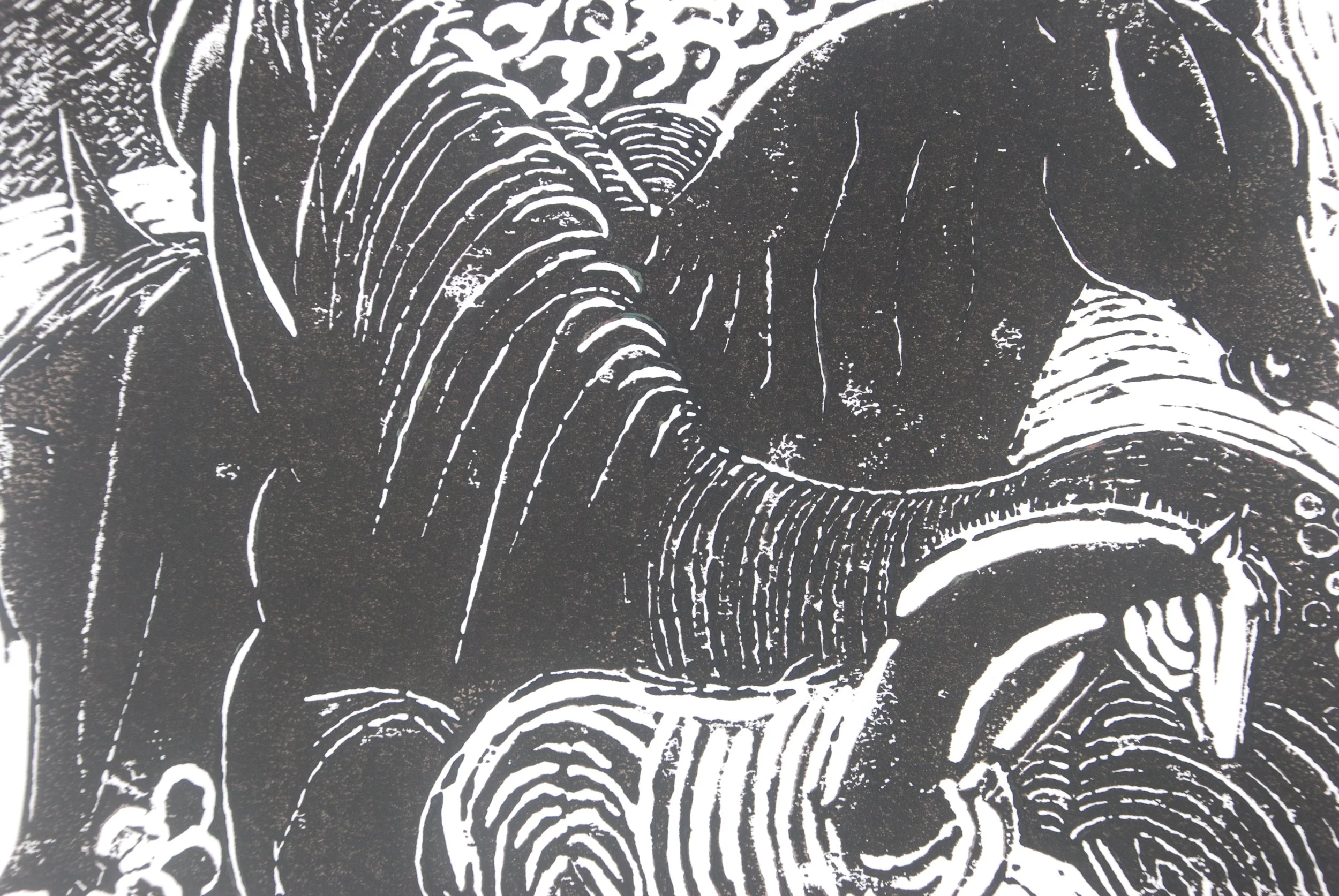 Lino print, James Fox.JPG