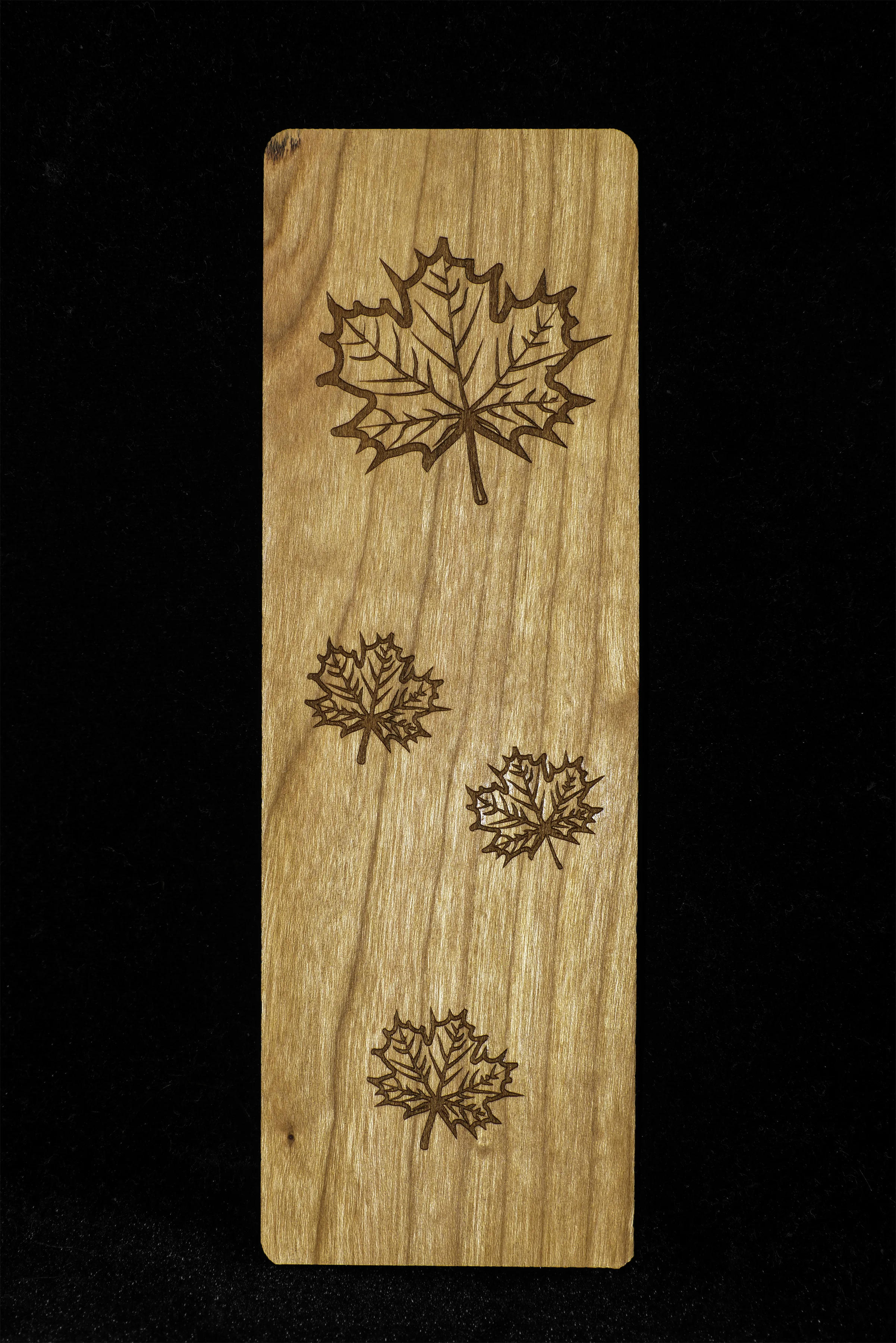 Maple Leaf Custom Cherry Bookmark