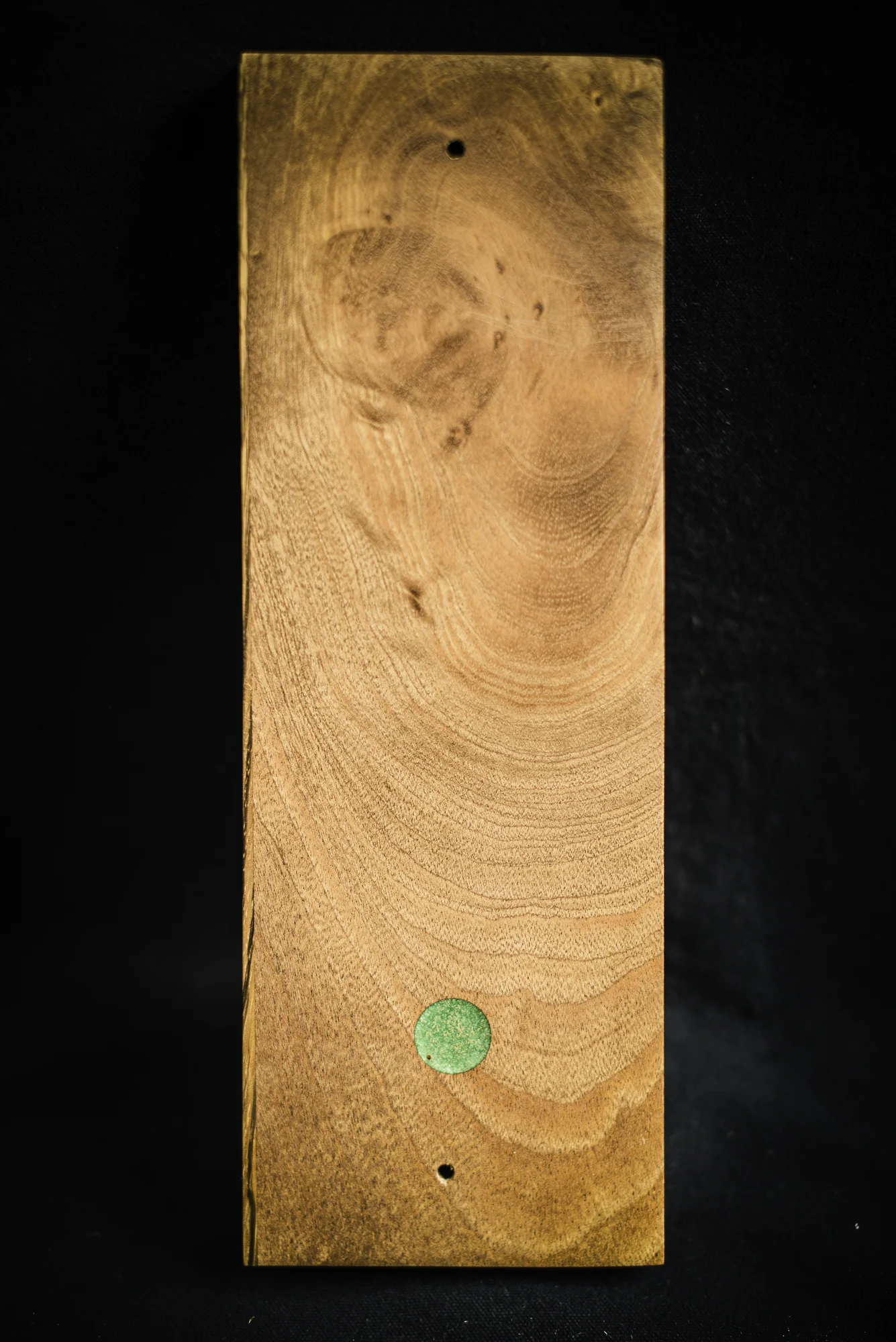 MMagnetic sapele bottle opener laser engraved fibonacci dots
