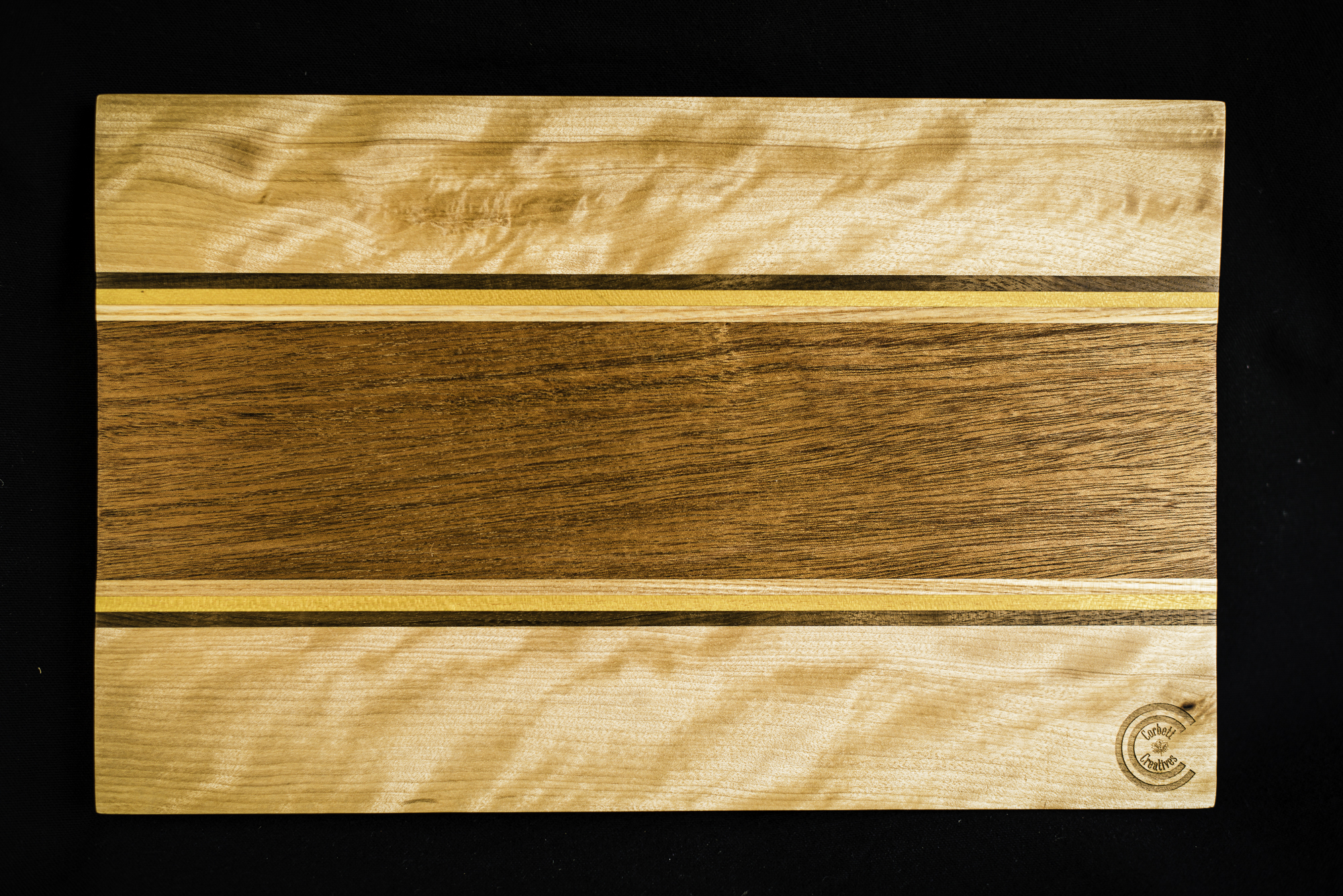 Custom hardwood serving board