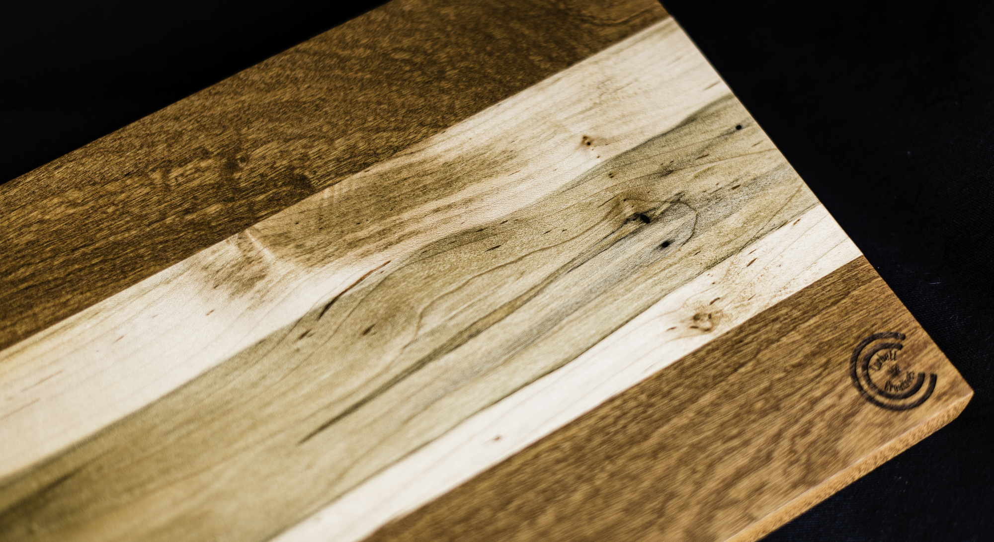 Spalted Maple Sapele Serving Board