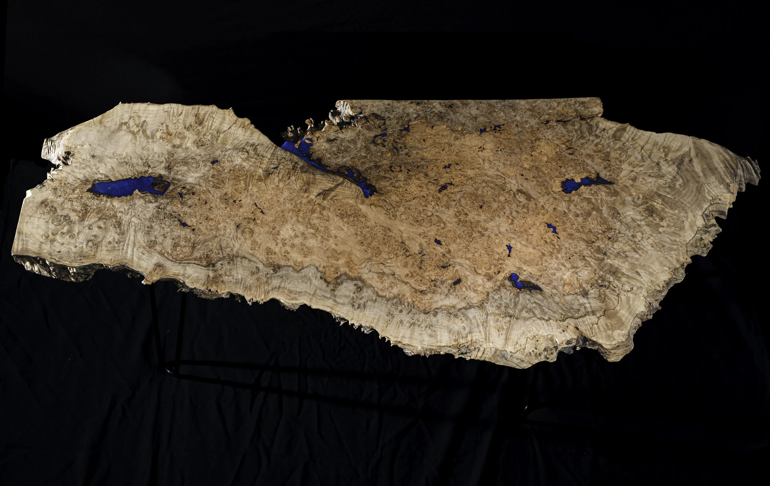 Maple Burl Living Room Coffee Table
