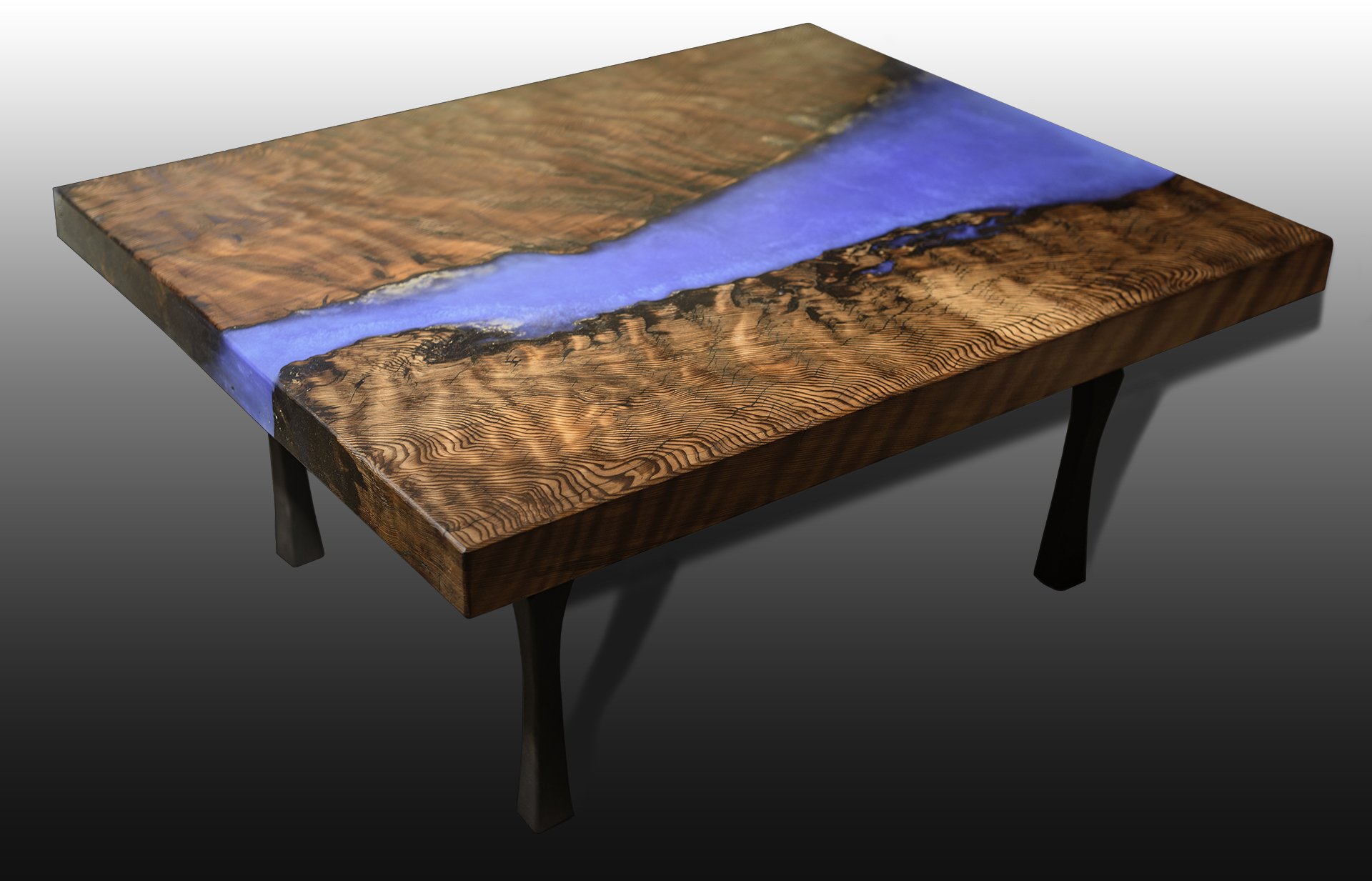 Curly Redwood Coffee Table