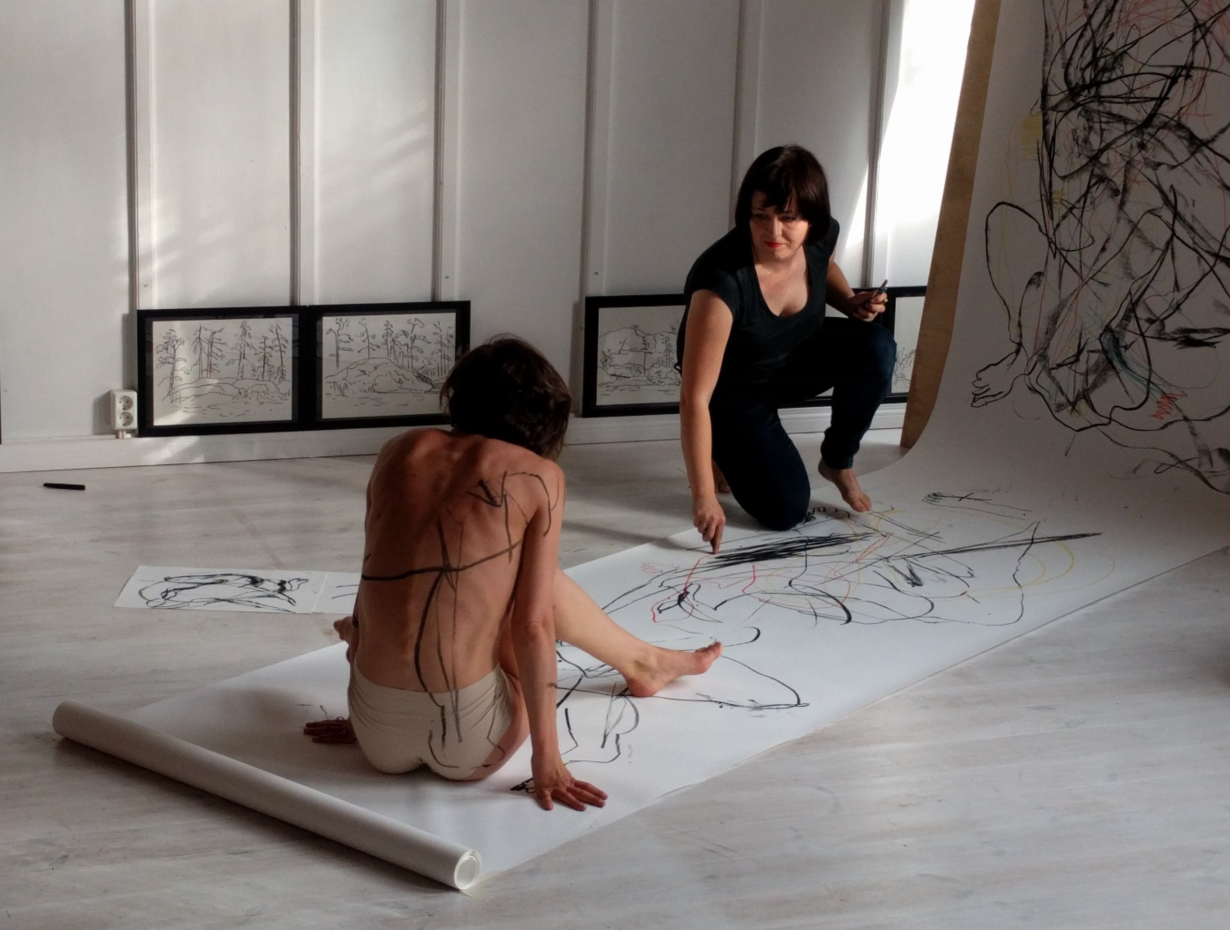 Life drawing x contemporary dance