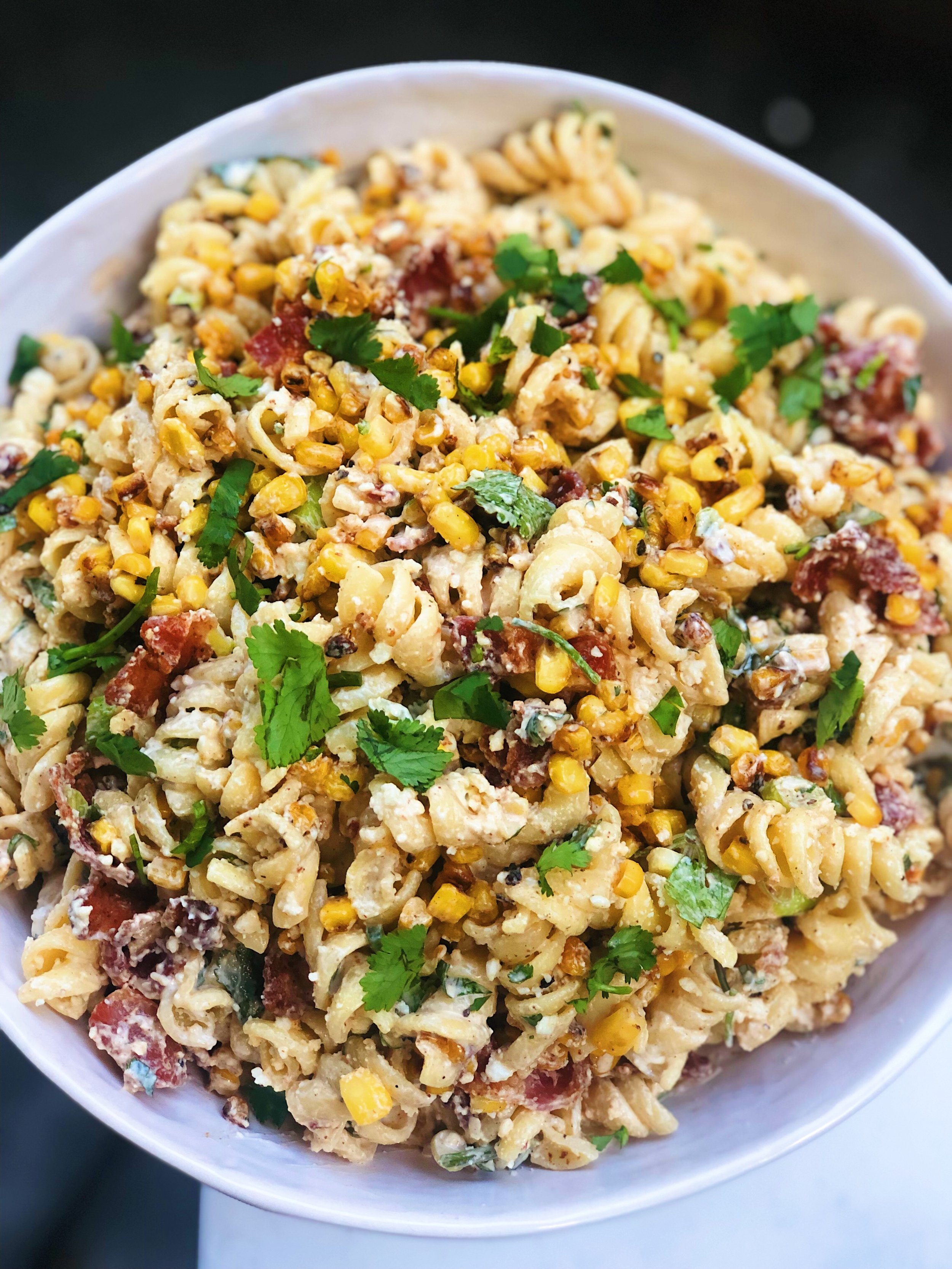 Elote (Mexican Street Corn) Pasta Salad — Rockin Meals