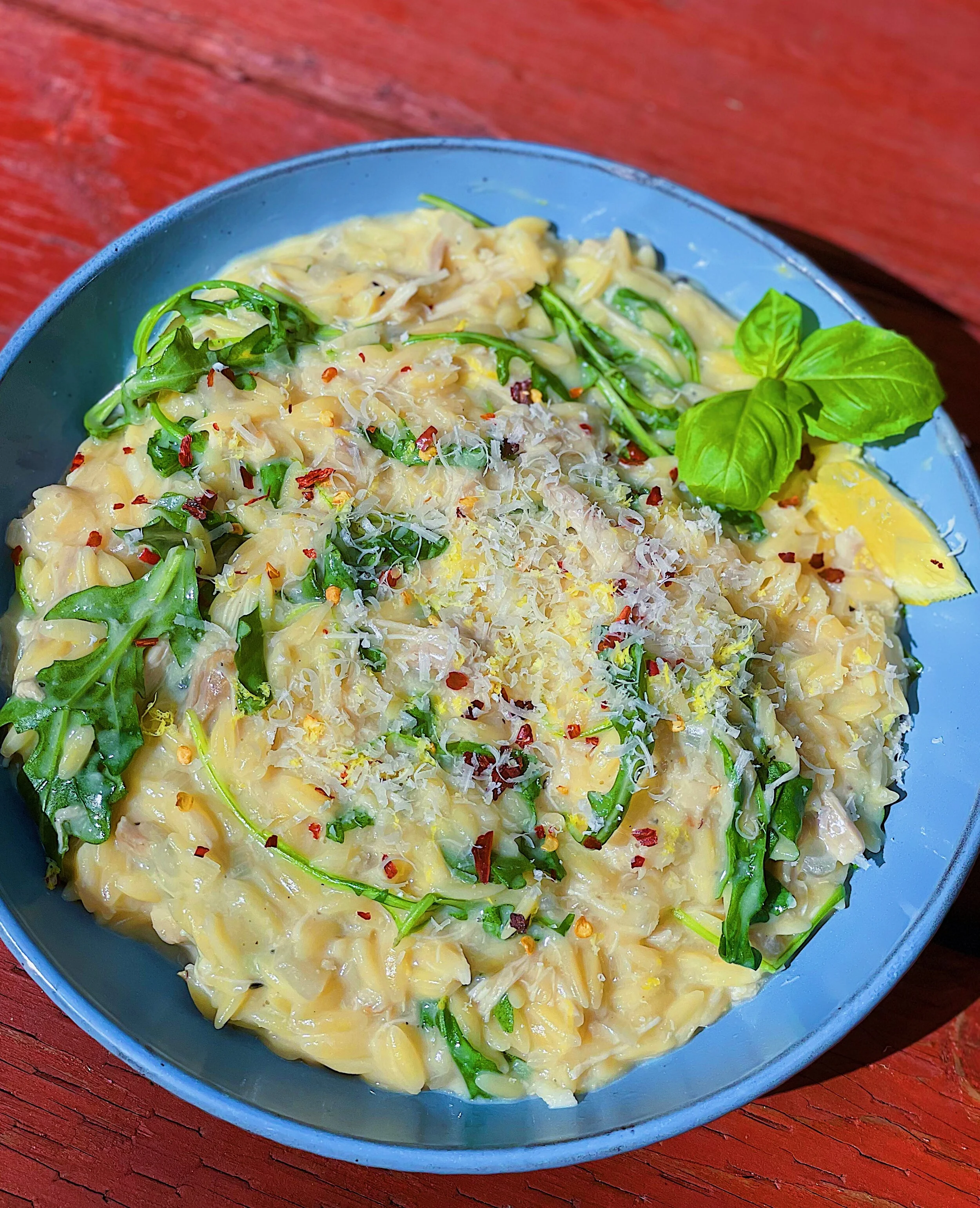 Creamy Lemon Orzo Pasta — Rockin Meals