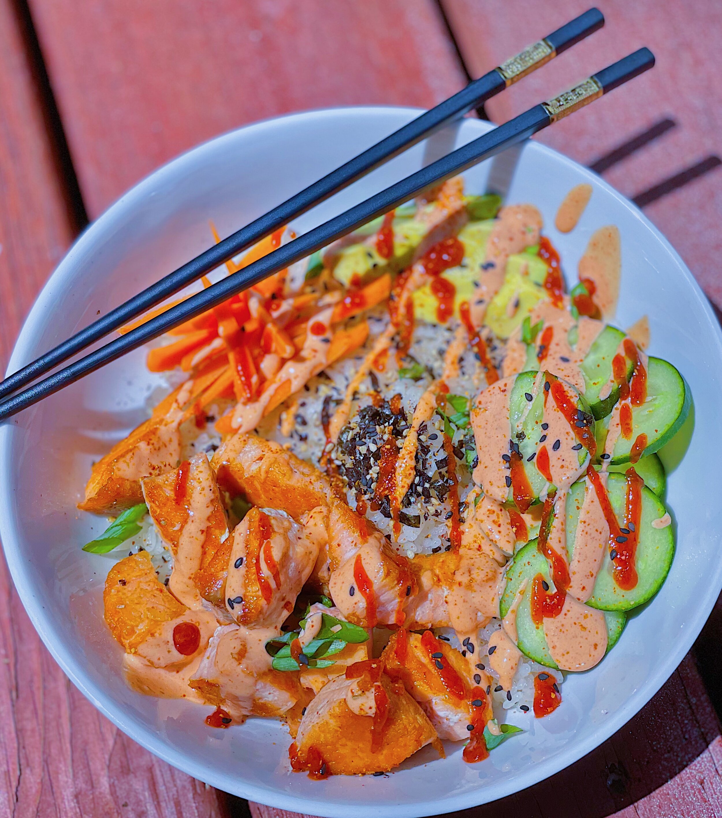 Crispy Salmon Bowls — Rockin Meals