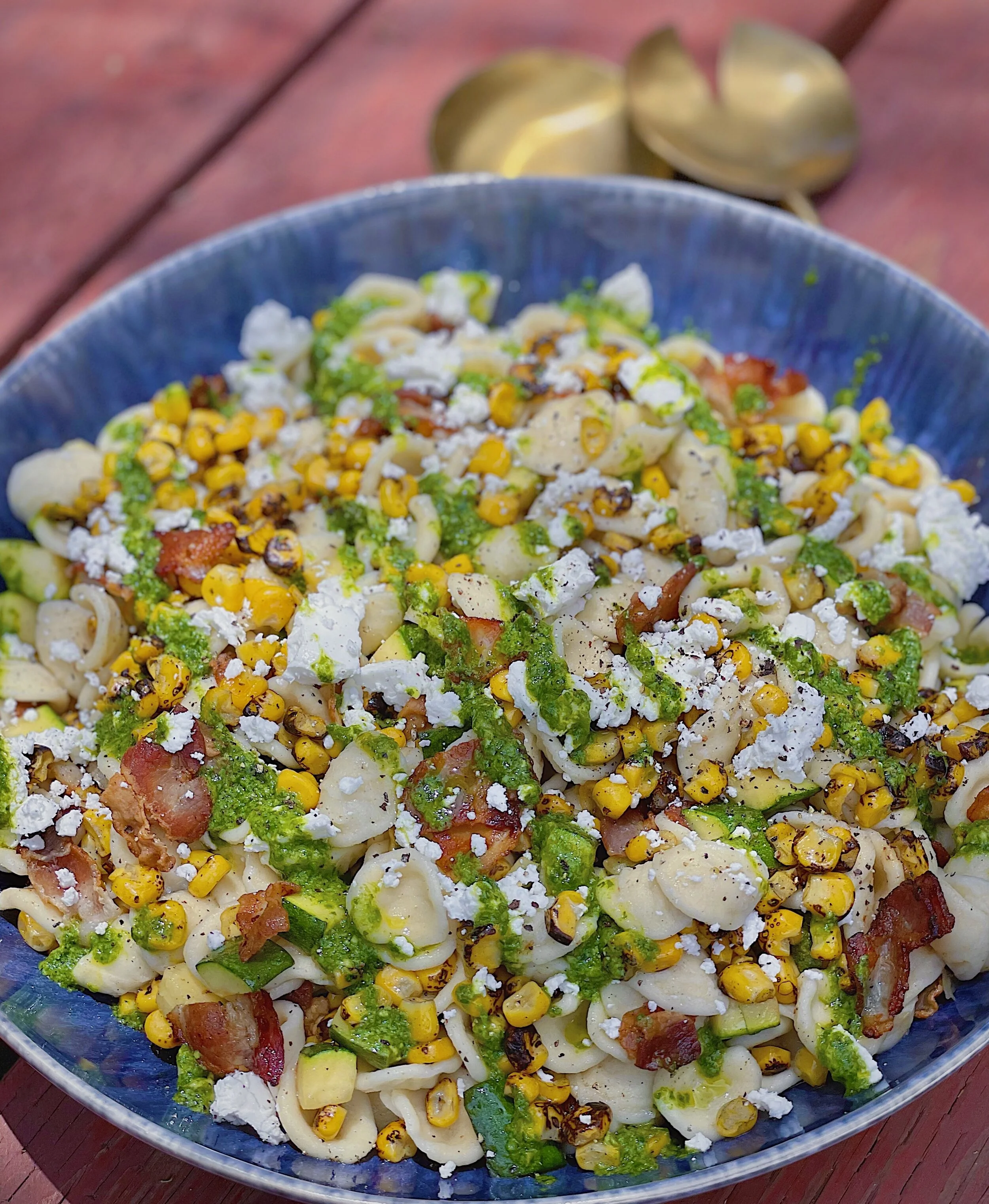 Bacon Corn Pasta Salad — Rockin Meals