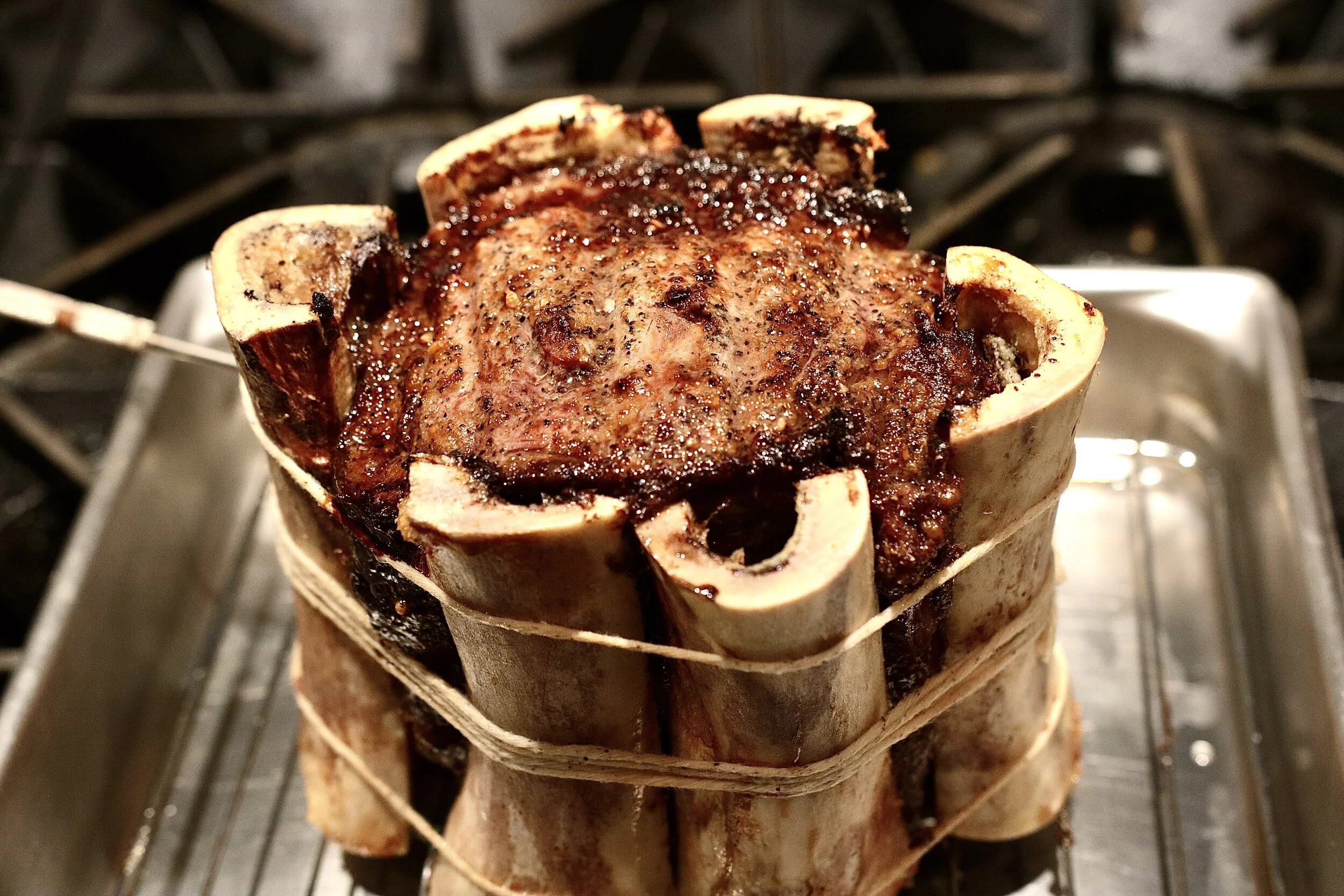 HOW TO: Reverse Sear - Double Barrel Shotgun 45 day Dry Aged Prime Rib Roast