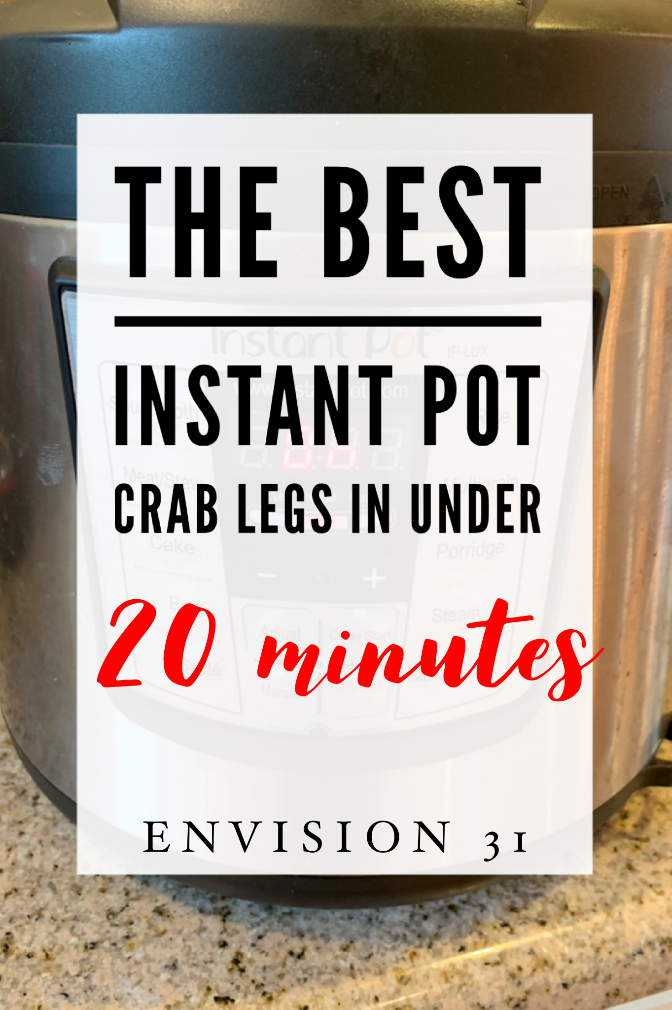 The Best Instant Pot Crab Legs In Under 20 minutes